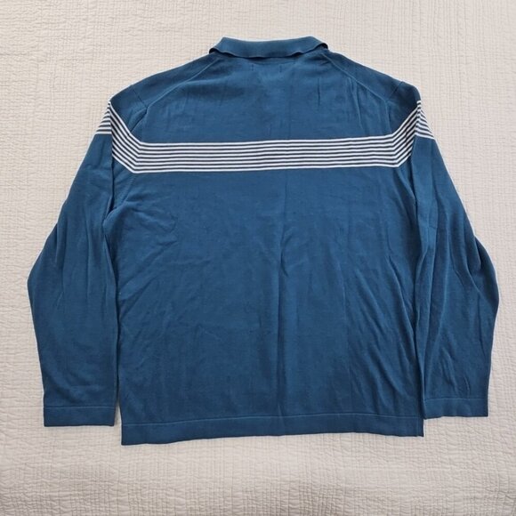 DSTRCT&row Long Sleeve Henley Men's XXL Denim Blue Collared Two Buttons NEW NWT - Picture 11 of 15